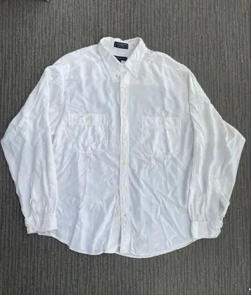 90s 클레본 실크 레이온 셔츠 L 화이트