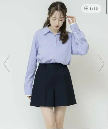 Noela 턱 숏팬츠 (네이비)