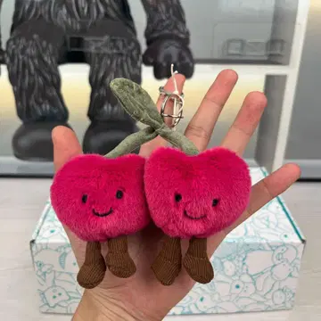 Jellycat 제리캣 체리형 봉제 인형 키링