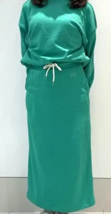 GAP 스커트 셋업 그린 트레이닝복 M 스커트 S