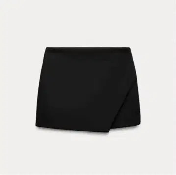 ZARA 비대칭 스코트 xs 블랙