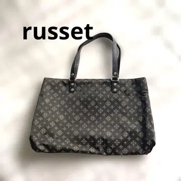 russet 러셋 나일론 토트백 브라운 숄더 올 패턴