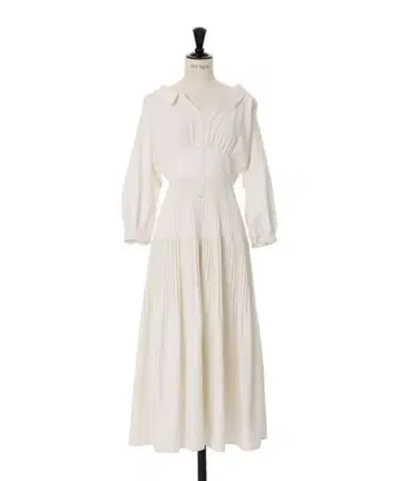 Herlipto Pleated Open Shirt Dress