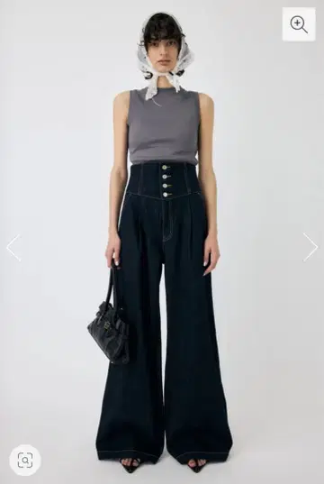 MOUSSY 코르셋 디자인 배기 데님