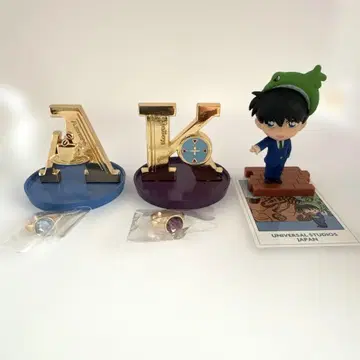USJ 명탐정 코난 피규어 컬렉션 컬렉터블 반지 & 스탠드 세트