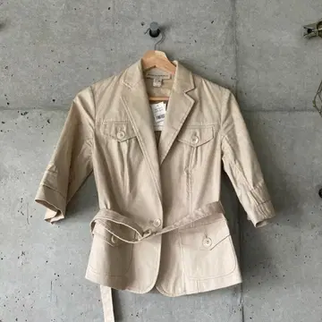 BANANA REPUBLIC 베이지 테일러드 자켓 사이즈 2
