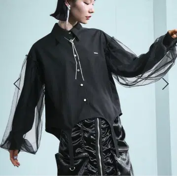 HARE 하레 튤 레이어드 셔츠