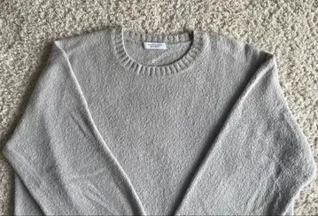 BEAUTY&YOUTH 그레이 크루넥 니트 스웨터