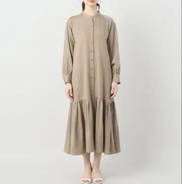 Plage 플라주 hem gather 셔츠 원피스 38