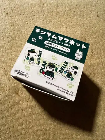 스누피타운 도쿄역 한정판 랜덤 마그넷 컴플리트 BOX