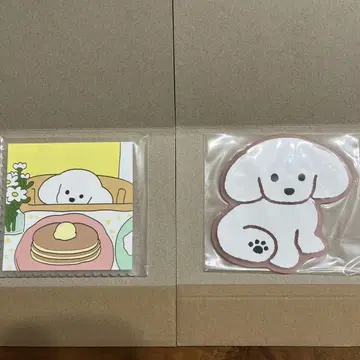여러 가지 강아지 러버 코스터 2종