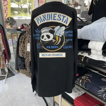 (47) PANDIESTA 팬더 밀리터리 긴팔 티셔츠