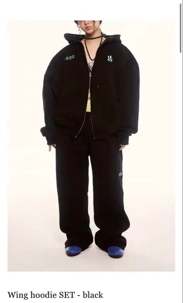 yegg 윙 후디 세트 스웨트 팬츠