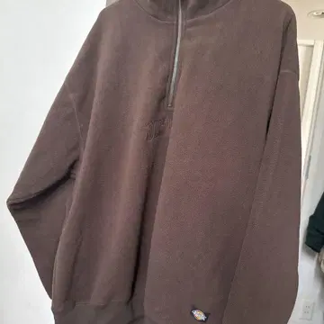 Dickies 하프 지퍼 트레이닝복 L 브라운