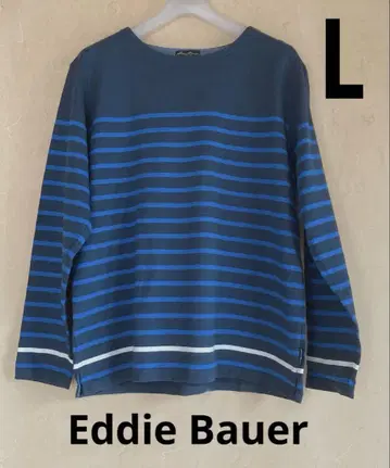 [ EddieBauer ] 블루 계열 스트라이프 긴팔 티셔츠
