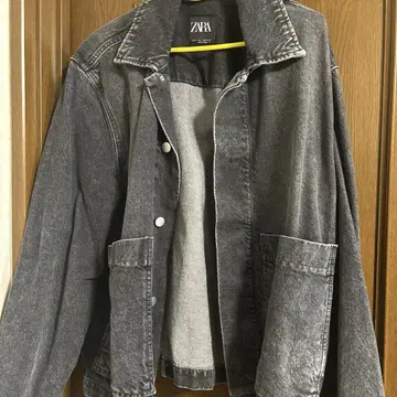 ZARA 그레이 데님 자켓