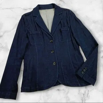 새상품급 다마 컬렉션 스트레치 데님 자켓 13호 빅 사이즈