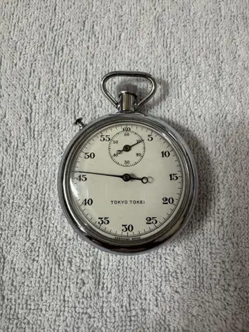 도쿄 시계 수동 와인딩 스톱워치 당시 물건 레트로 앤티크 빈티지