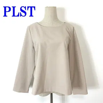 PLST 플라스테 긴팔 블라우스 베이지 폴리에스테르 L C3093