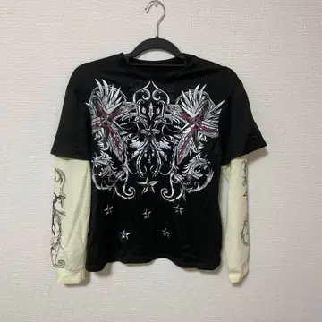 Y2K punk 그래픽 프린트 티셔츠