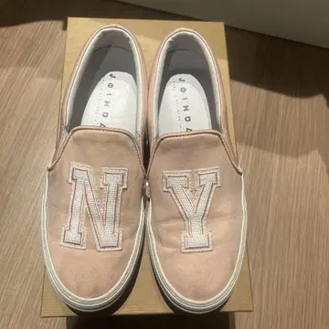 조슈아 썬더 슬립온 스니커즈 37 핑크 NY 23.5~24