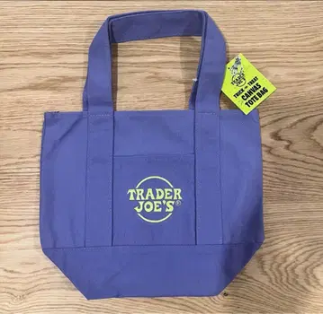 [ 미사용 새상품 ] TRADER JOE'S 퍼플 미니 토트백