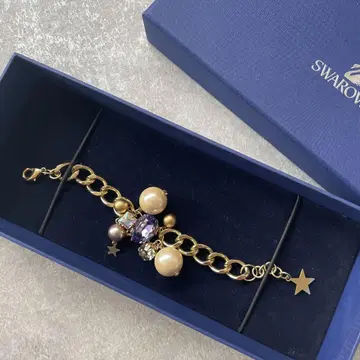 미사용 새상품 SWAROVSKI 펄과 크리스탈 팔찌