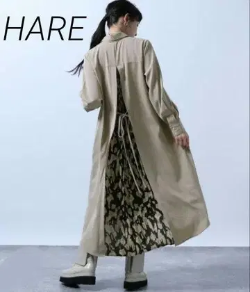 새상품급 HARE 백 플리츠 가운 피스