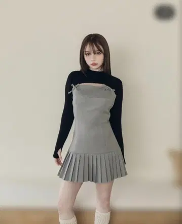 andmary Karen knit set mini dress