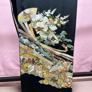 토메소데 블랙 토메소데 순수 실크 교유젠