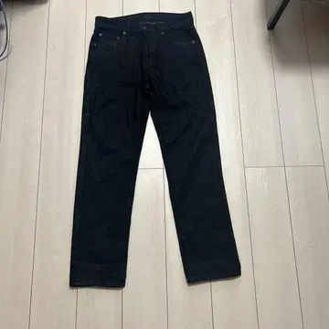 다크 블루 스트레이트 데님 팬츠 허리 28
