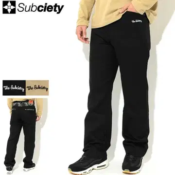 서브서에티 Subciety 팬츠 남성용 페이즐리 워크 팬츠 S