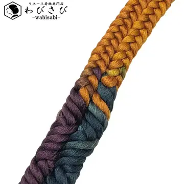 일본 정통의상 소품 허리띠 순수 실크 양각조 조 노랑옻염색 C-6588
