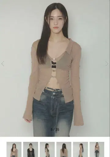 melt the lady 시어 후크 상의 블랙