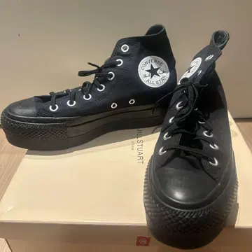컨버스 converse 통굽 스니커즈 블랙 사이즈 5 24cm 하이컷