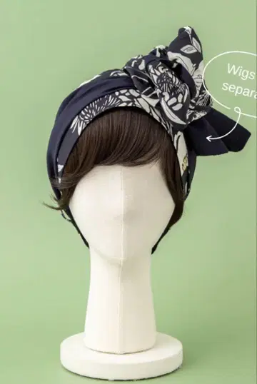 BAREN 바렌 스카프 햇 / Botanical-Navy M