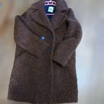ZARA 브라운 플리스 자켓