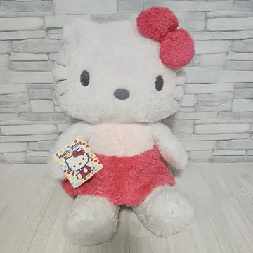 헬로키티 복슬복슬 봉제 인형 L 곱슬머리 산리오