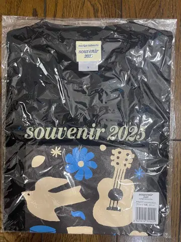 타케우치 마리야 souvenir 2025 티셔츠 S 블랙 미개봉 새상품