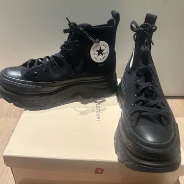 컨버스 converse 하이컷 스니커즈 통굽 5 24cm 블랙