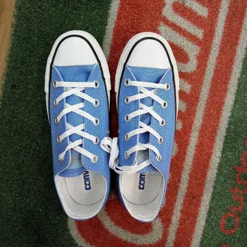 CONVERSE 파랑 캔버스 로우컷 스니커즈 새상품 22.5cm