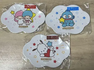 산리오 1번 복권 키키라라, 포차코, 한교동 구름형 트레이 3개 세트