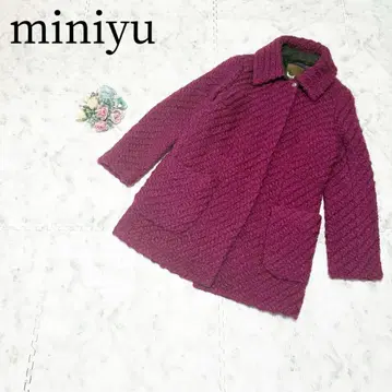 miniyu 미니유*울100% 울 코트 부클 코트 일본제