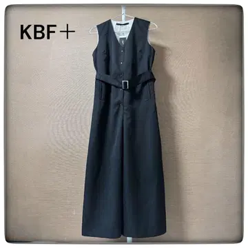 새상품 KBF+ 벨트 올인원 블랙 팬츠