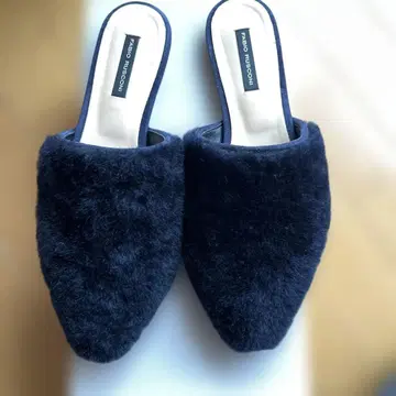 FABIO RUSCONI 네이비 퍼 뮬