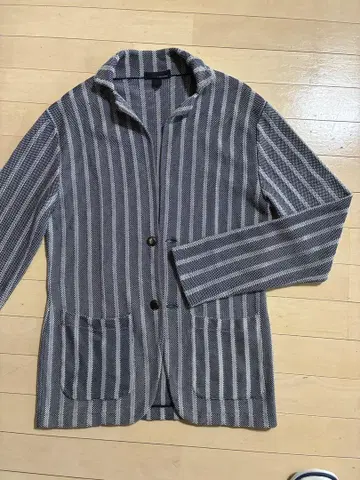 LARDINI 스트라이프 테일러드 자켓