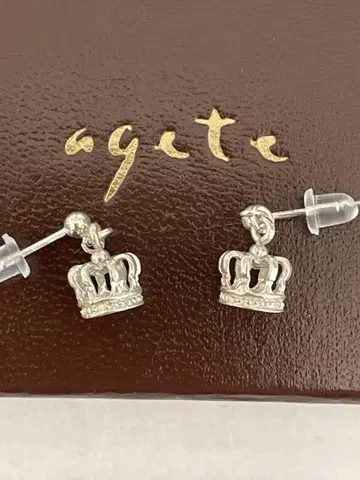 아가트 agete 왕관 크라운 귀걸이 실버 925