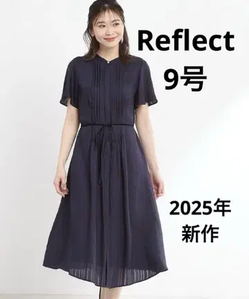 리플렉트 네이비 반팔 원피스