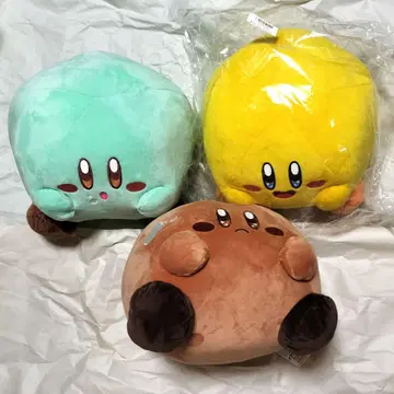 커비 미식 페스티벌 봉제 인형 3색 세트