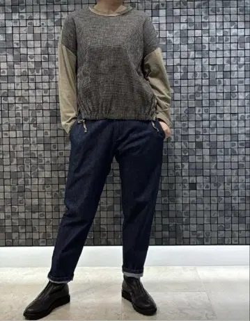 파드칼레 테이퍼드 데님 팬츠